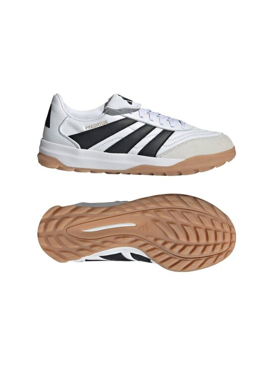 adidas Predator Trainer - Size 7 Mens Soccer Shoes White Black Gum IH5076 NEW main image 7